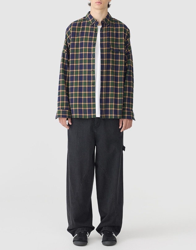 Bassike - Drop Shoulder Check Shirt