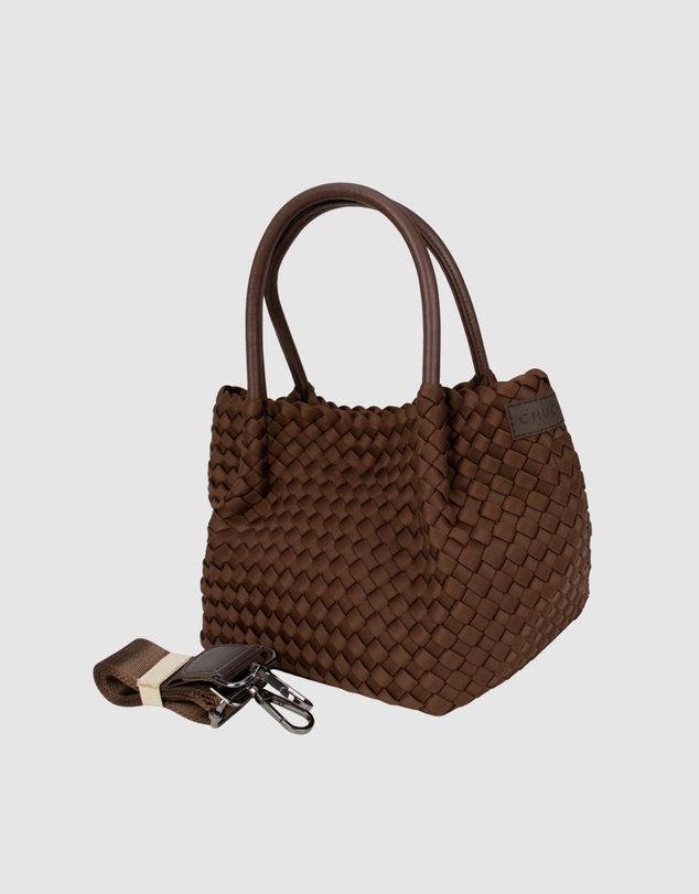 Chuchka - Woven Neoprene Mini Winona Tote Choc