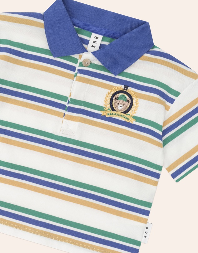 Huxbaby - Collegiate Hux Stripe Polo - Babies-Kids