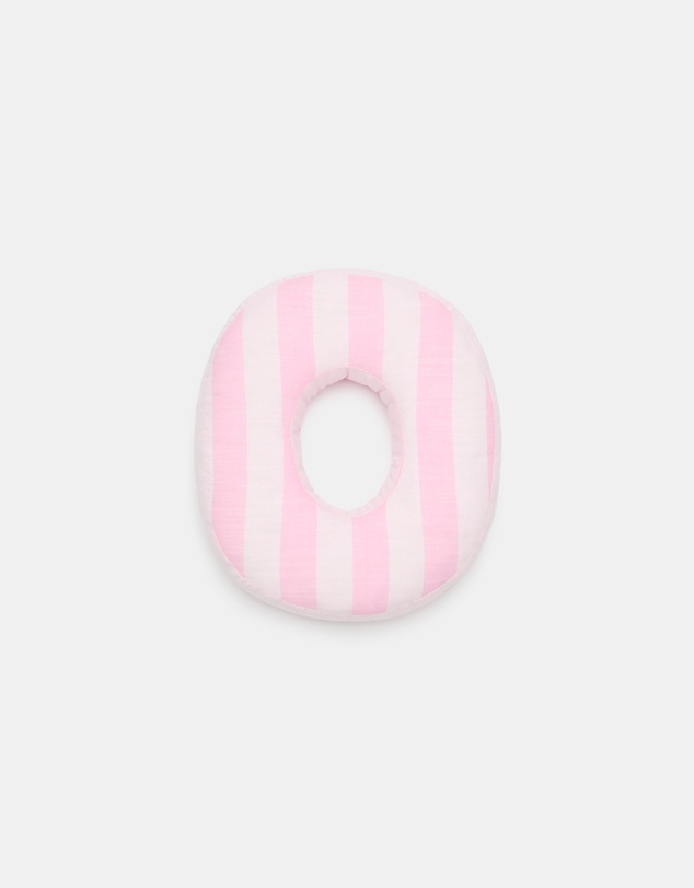 Seed Heritage - Pink Stripe Initial Cushion