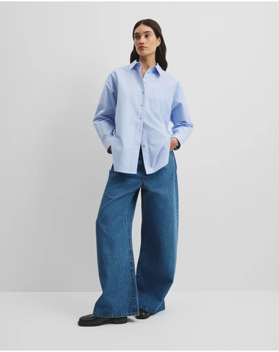 Country Road - Oversized Australian Cotton Oxford Shirt
