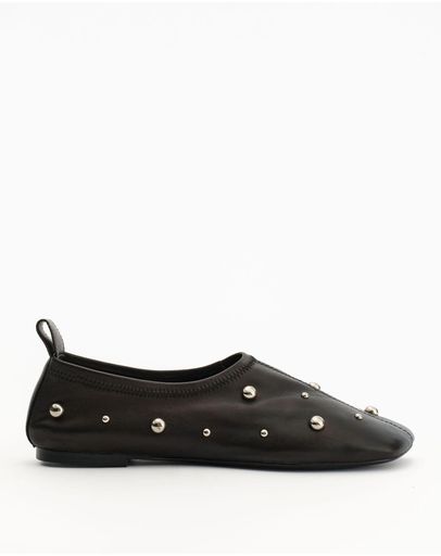Black Stretch Leather
