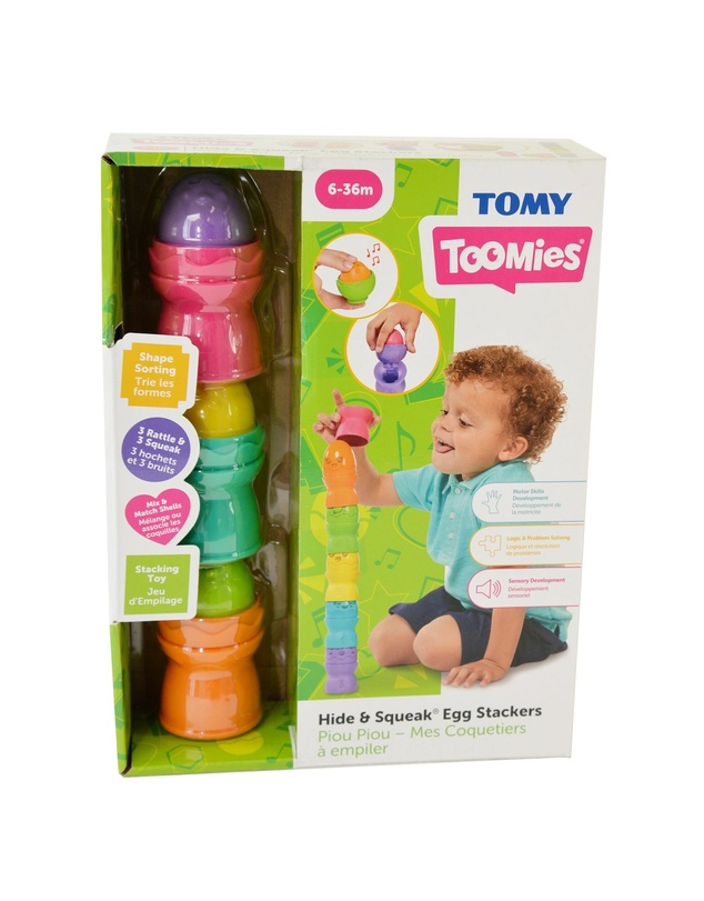 Toomies - Hide & Squeak Egg Stackers