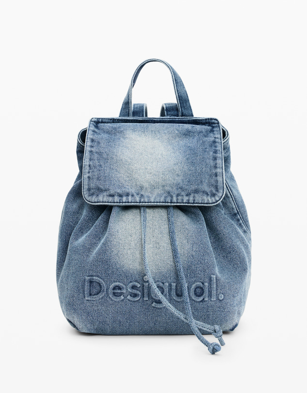Desigual - Small denim backpack with charms