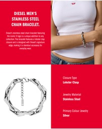 Diesel - Silver Tone Bracelet