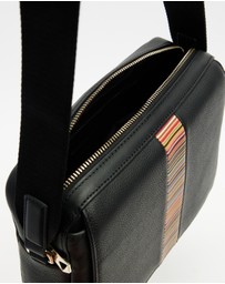 Paul Smith - Signature Stripe Trim Messenger Bag