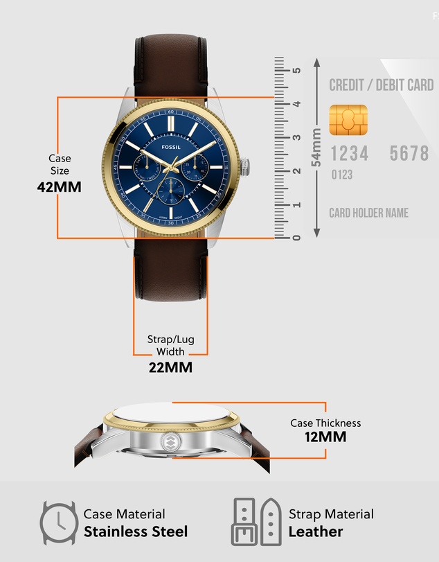 Fossil - Pearson Brown Multifunction Watch
