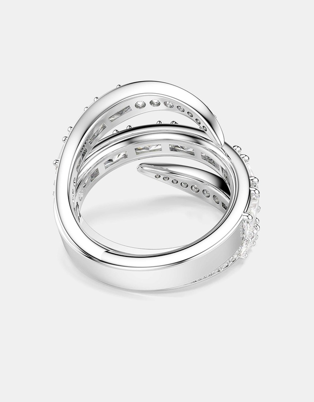 Swarovski - Vienna Ring, Mixed Cuts, Swan, White, Rhodium Plated
