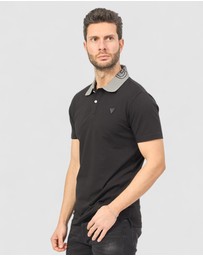 GUESS - Nolan Short Sleeve Polo Neck T-Shirt