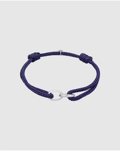 Kuzzoi - ICONIC EXCLUSIVE - Nylon Bracelet with Sterling Silver Details