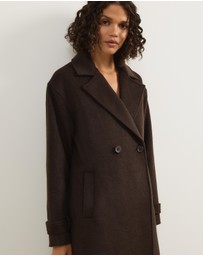 Atmos&Here - Layla Wool Blend Double Breasted Coat