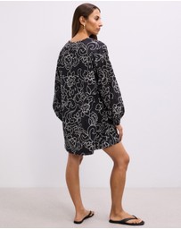 The Fated - Greer Puff Sleeve Mini Dress