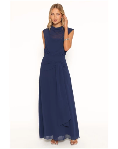 Petal & Pup - Sakura Midi Dress - Navy