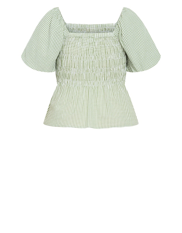 City Chic - Blaire Gingham Top