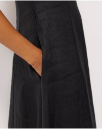 AERE - Fern Linen Maxi Dress