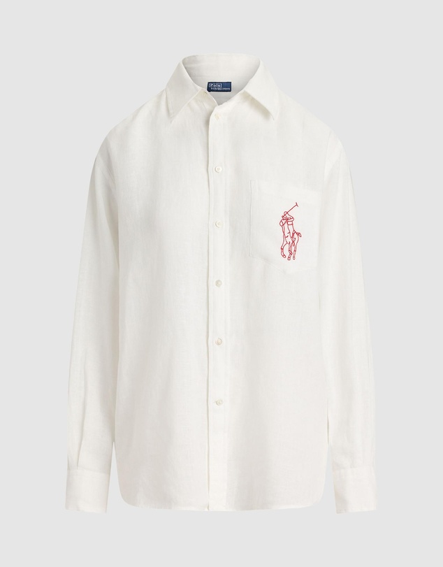 Polo Ralph Lauren - Oversize Fit Big Pony Linen Shirt