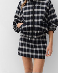 UNISON - Check Mini Skirt