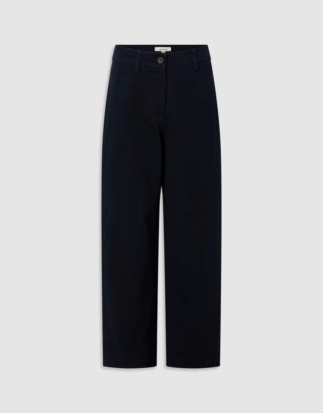 Oroton - Barrel Twill Leg Pants