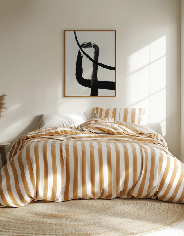 Olive et Oriel - Black Strokes No 5 by Treechild Art Print