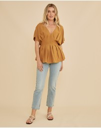 Amelius - Francesca Pleated Top