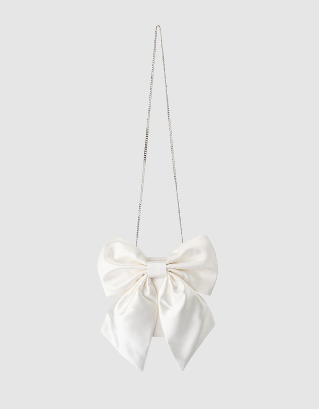Olga Berg - Angelique Satin Bow Bag