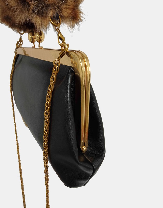 Steve Madden - BAmira Black/Gold Handbag