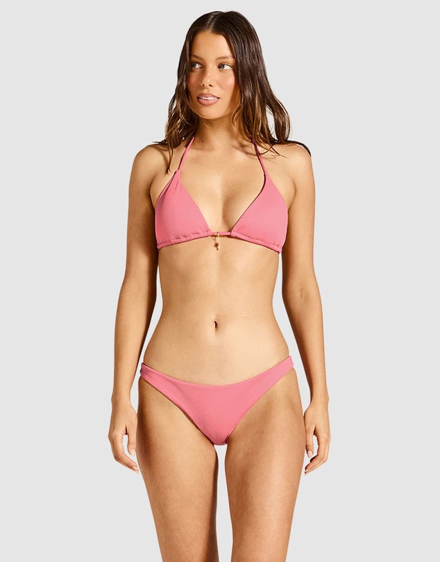 Tigerlily - Coral Tara Triangle Bikini Top