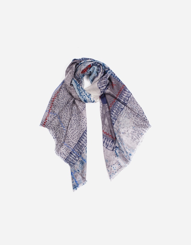 Ozwear Connection Uggs - Ugg 100% Australian Merino Wool Scarf Blue Grey