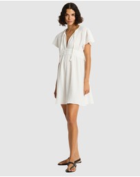 Sea Level Australia - Sunset Short Daydress White