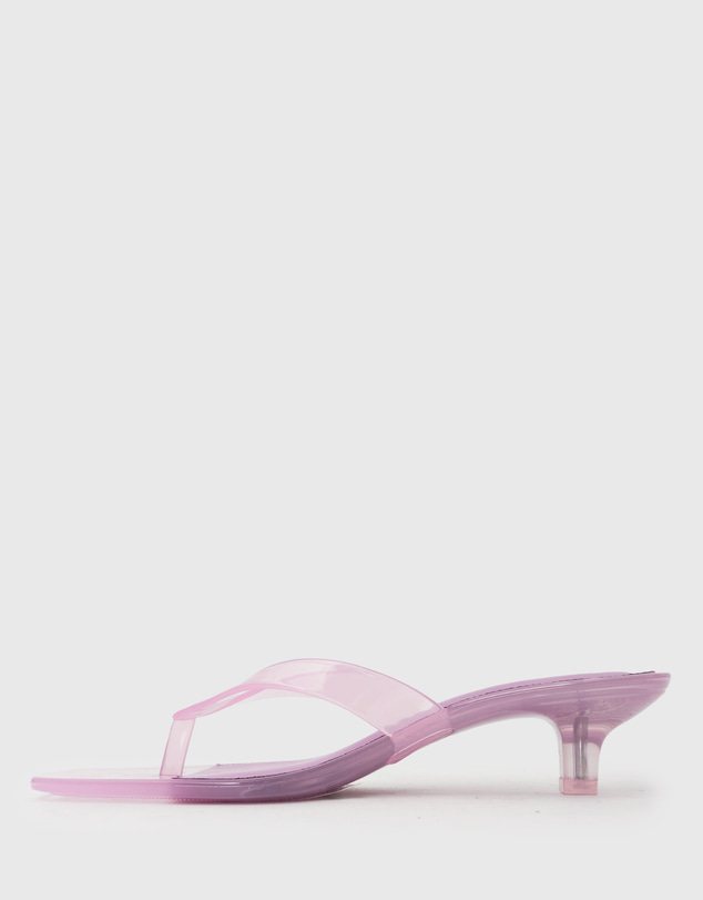 Betts - Tyla Jelly Kitten Heel Thong Sandals