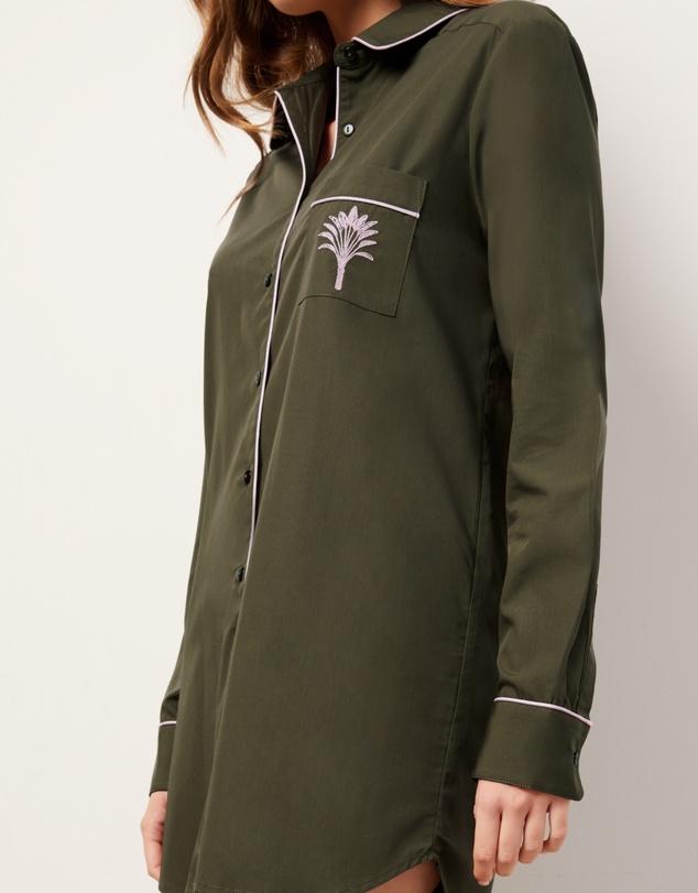 Wanderluxe Sleepwear - The Fern Night Shirt