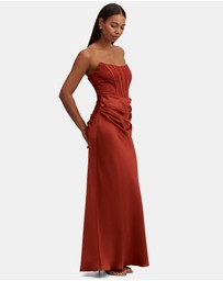 Forever New - Ivy Lace Corset Drape Maxi Dress