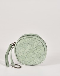Cobb & Co - Creswell Leather Woven Coin Purse