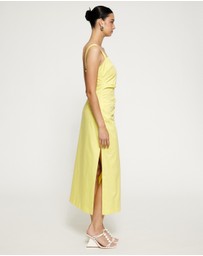 Lover - Grace Ruched Midi Dress