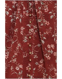 Petal & Pup - Elanira Ruffle Top - Rust Floral