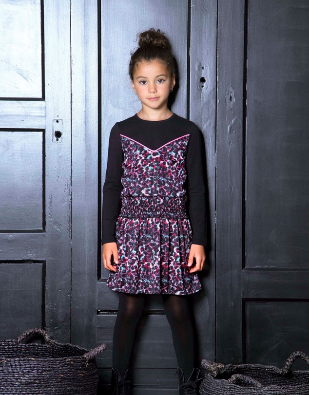 B.Nosy - Long Sleeve Printed Dress - Kids-Teens