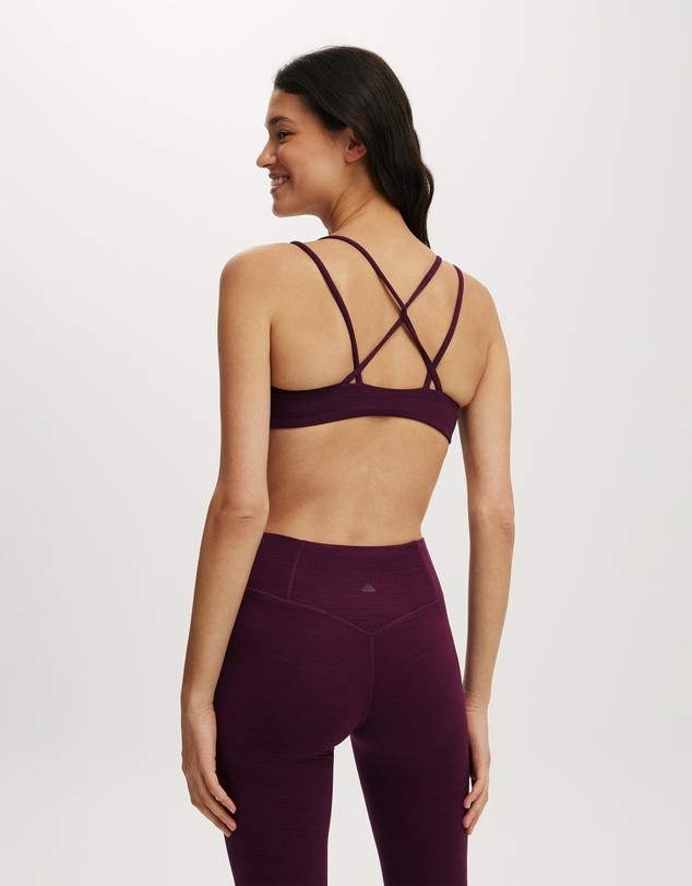 Cotton On Body Active - Ultra Soft Scrunch Front Strappy Crop