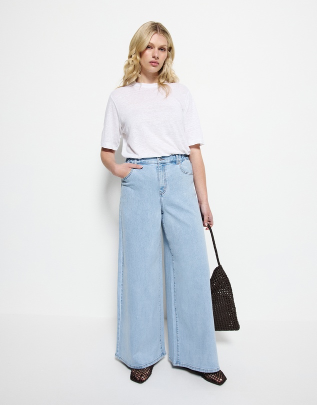 Commonry - Elasticated Wide Leg Jean