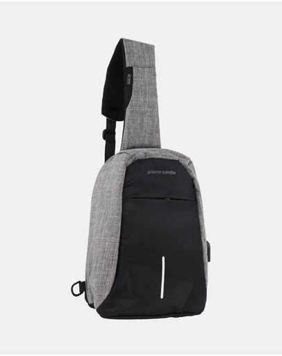 Pierre Cardin - Pierre Cardin Men's Nylon Sling Bag