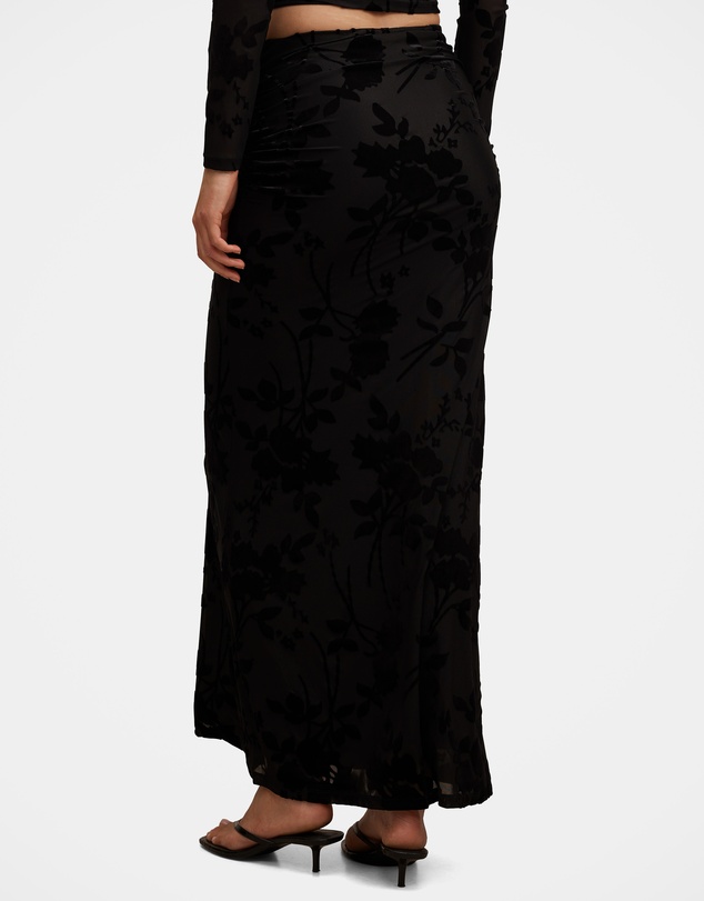 Forever New - Kenzie Mesh Burn Out Skirt