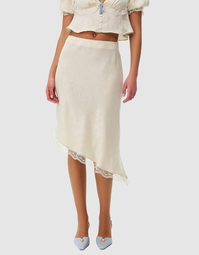 For Love & Lemons - Chiara Asymmetrical Midi Skirt