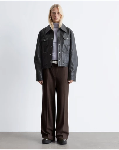 & Other Stories - Wool Press-Crease Trousers