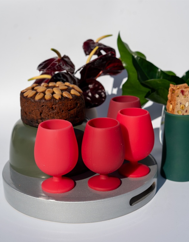 porter green - stemm | silicone unbreakable wine glasses