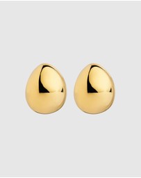 Najo - Encounter Yellow Gold Stud Earring