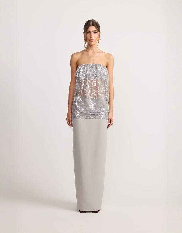 TOJHA - Alisa Strapless 2pc Set Oyster