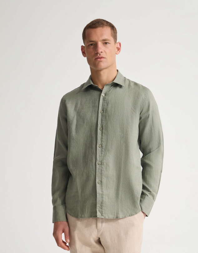 Oxford - Copper European Linen Shirt