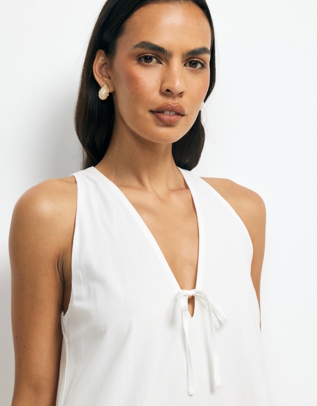 AERE - Delilah Embroidered Cotton Lace Maxi Dress
