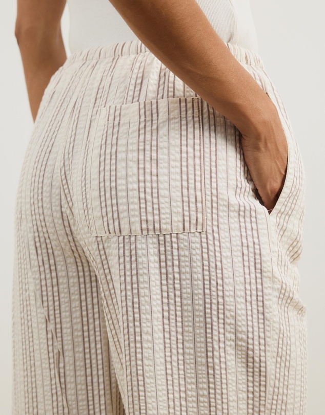 Atmos&Here - Tenley Stripe Wide Leg Pants