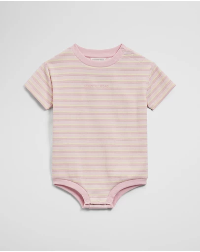 Country Road - Short Sleeve Rib Oversized Bodysuit