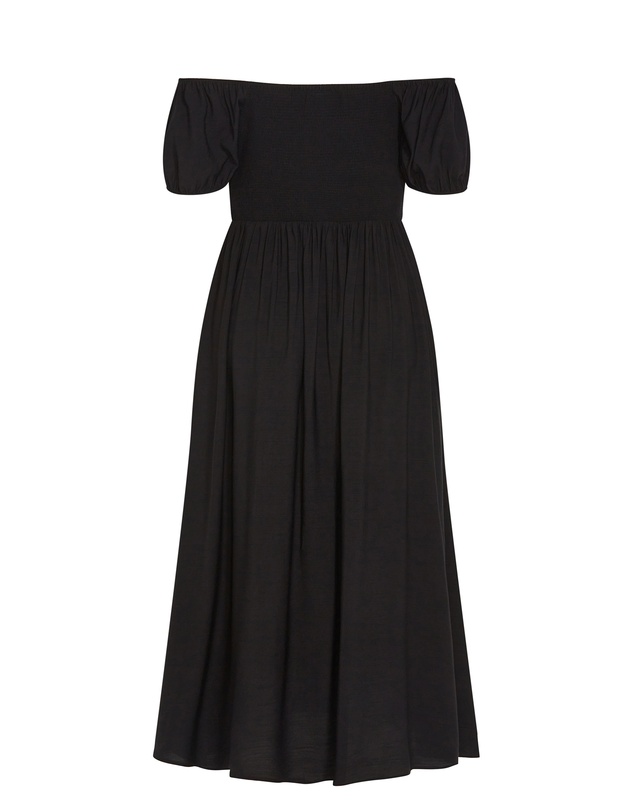 City Chic - Plus size Abbigail Split Maxi Dress - black